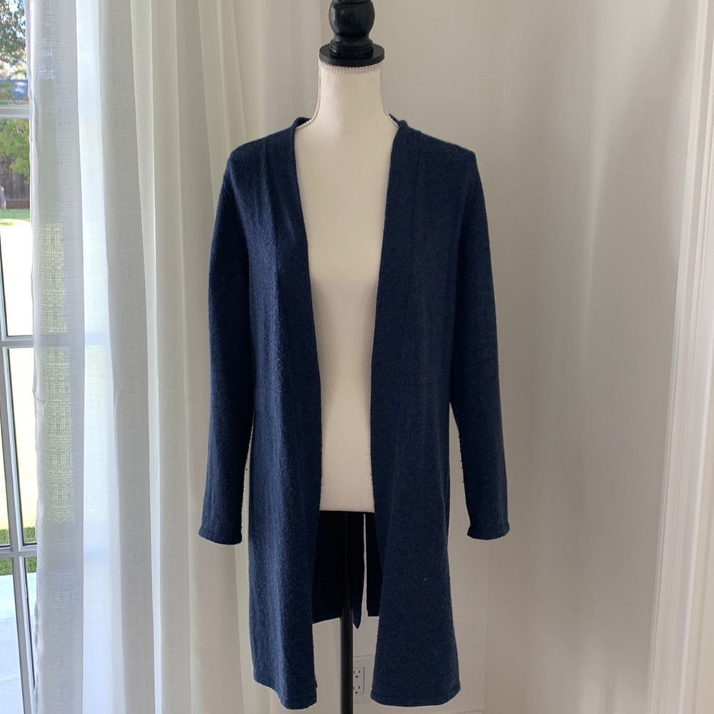Talbots open front long cardigan